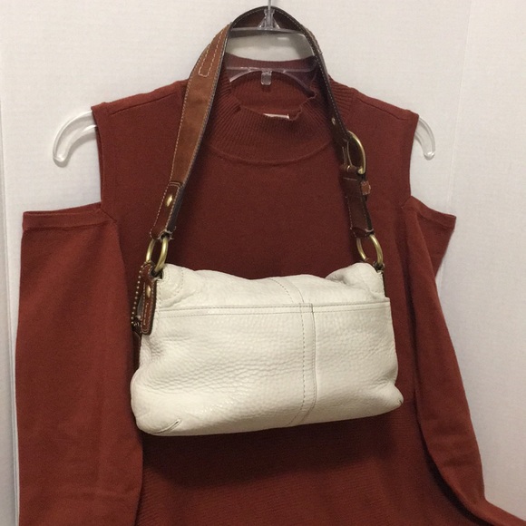 COACH Handbag Leather Pebble Cowhide Hobo 👜 - Picture 3 of 8